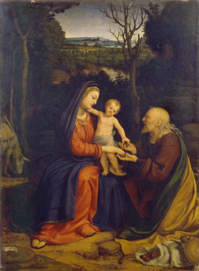 The Rest on the Flight into Egypt by Andrea Solario